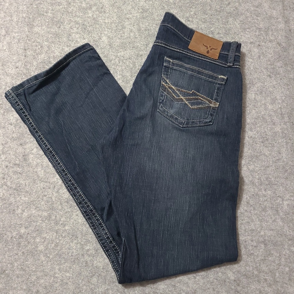 Wrangler 20X Style 42 Jeans Mens 31x32 Dark Wash Vintage Boot Stretch Denim